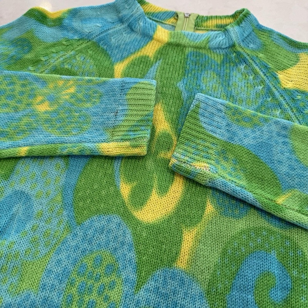 Vtg‎ Mod Sixties/Seventies 100% Wool Sweater Raglan Sleeve Size EU 36